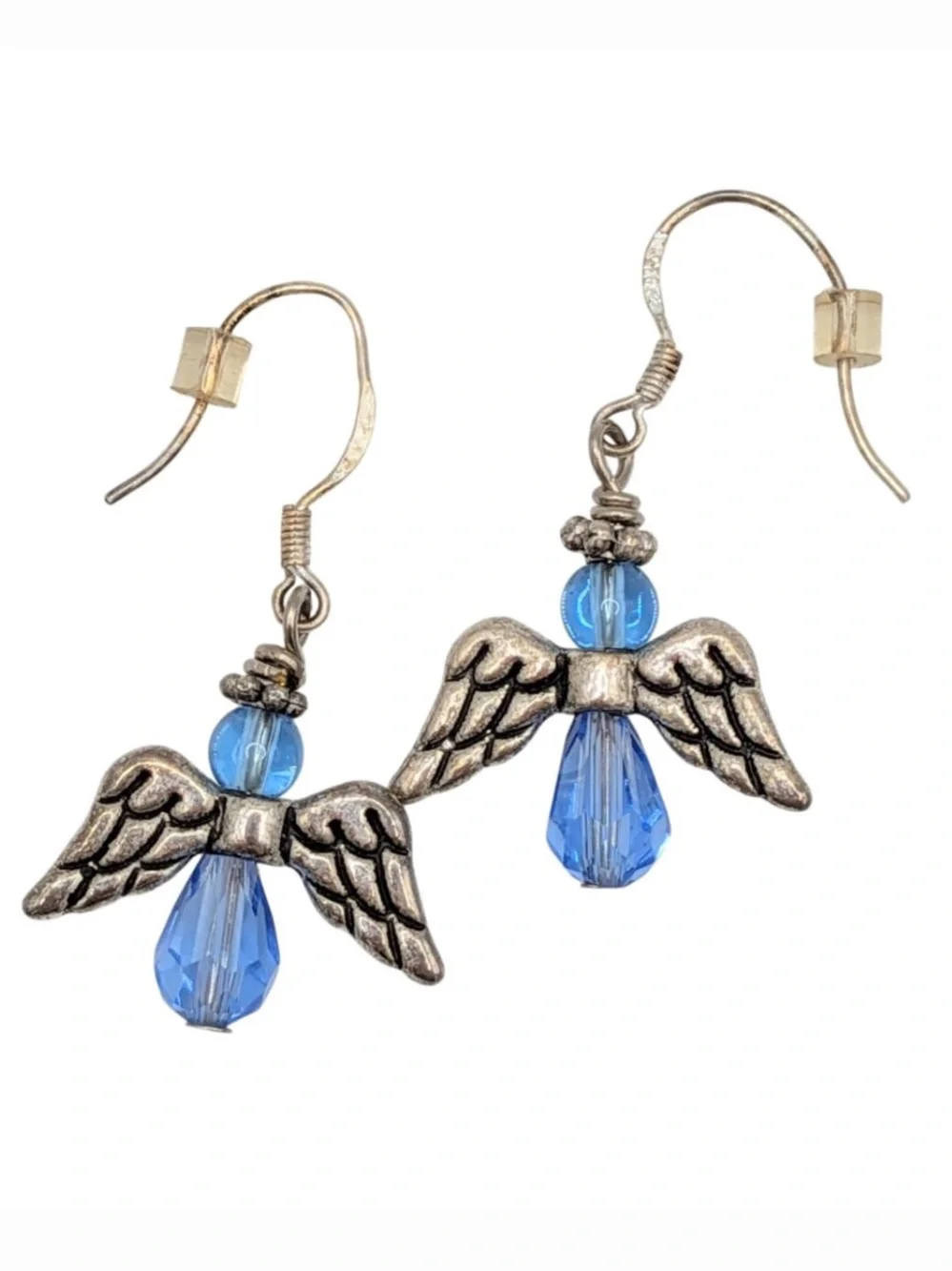Sterling Silver Angel Wings Earrings